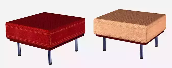 Pouf from interior set 3D model