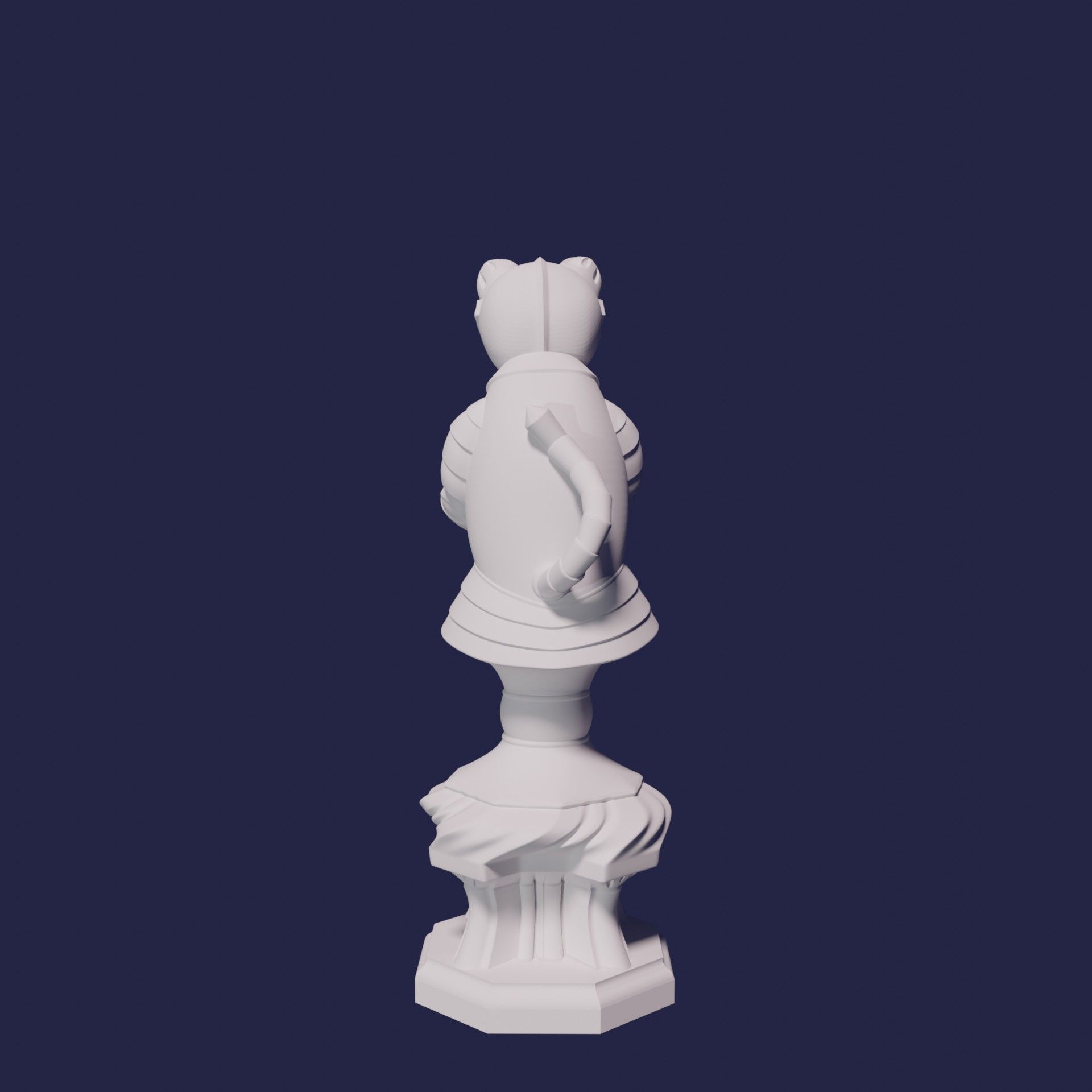 CAT CHESS SET 3D print model_10