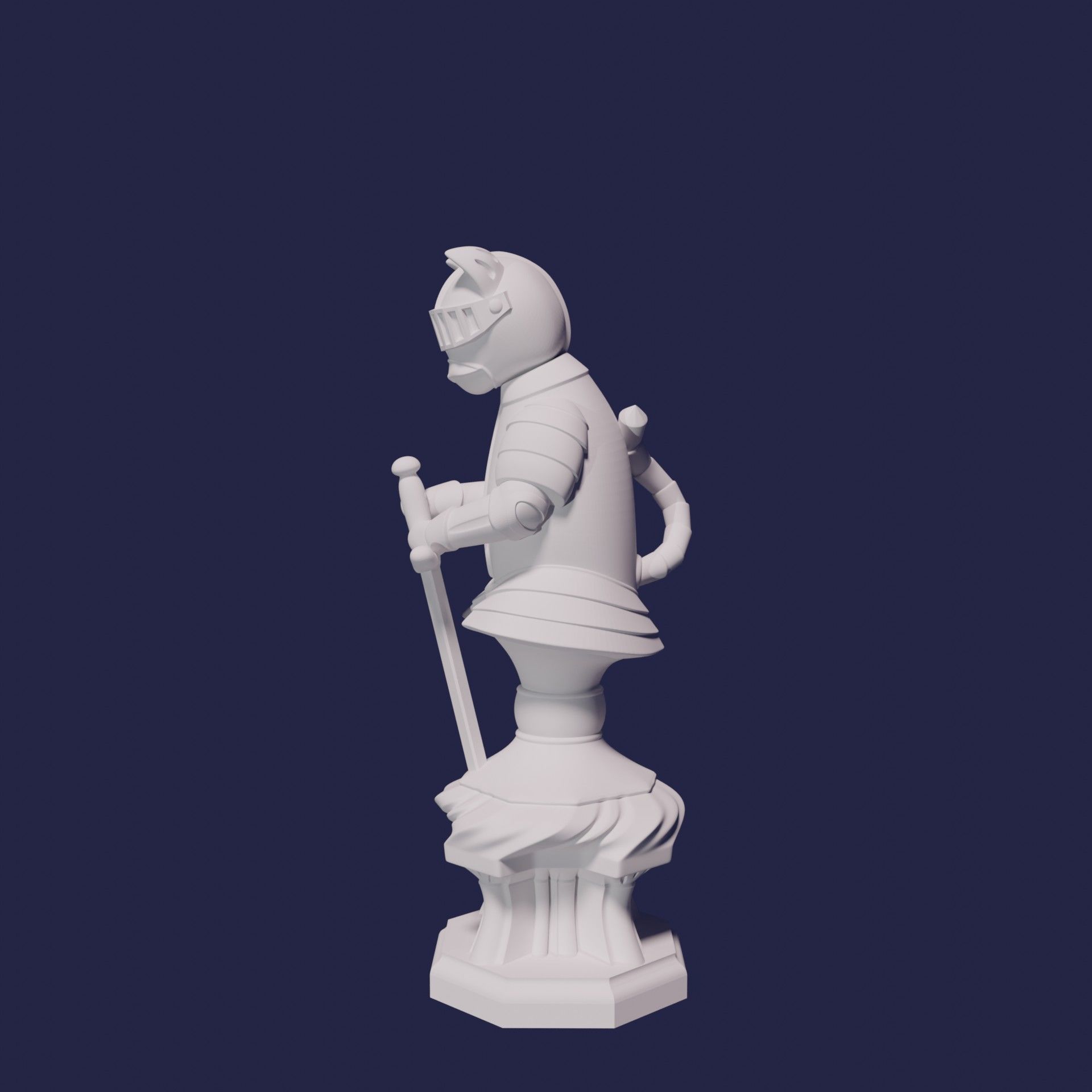 CAT CHESS SET 3D print model_11