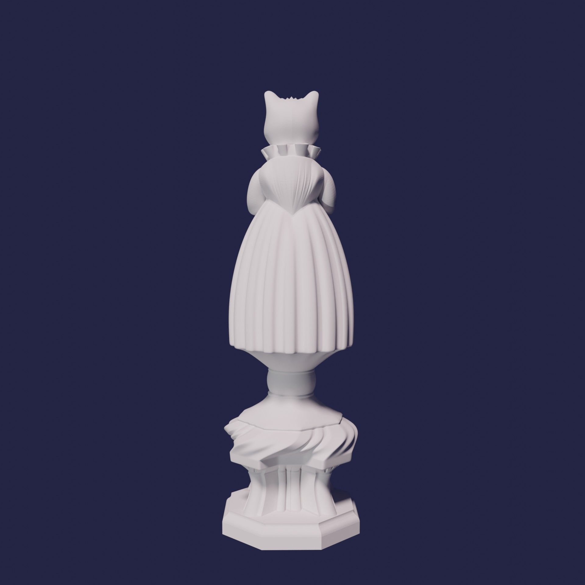 CAT CHESS SET 3D print model_17