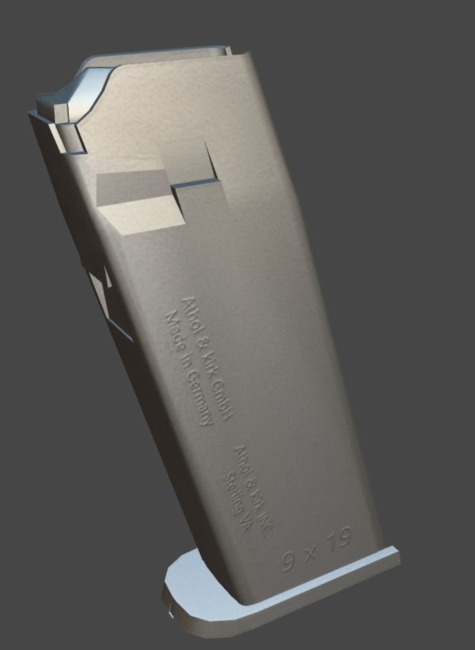 HK USP Match 9mmx19 Low-poly 3D model_35