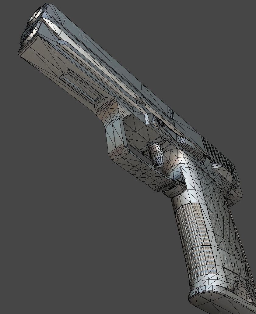 HK USP Match 9mmx19 Low-poly 3D model_48