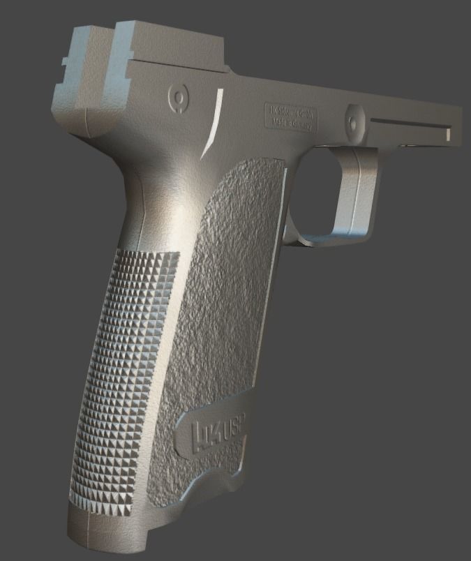 HK USP Match 9mmx19 Low-poly 3D model_29