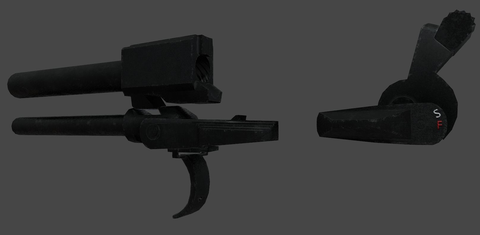 HK USP Match 9mmx19 Low-poly 3D model_18