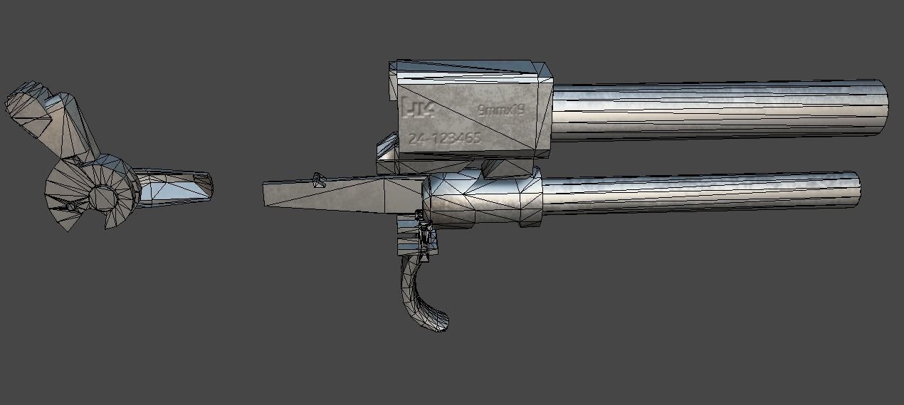 HK USP Match 9mmx19 Low-poly 3D model_44