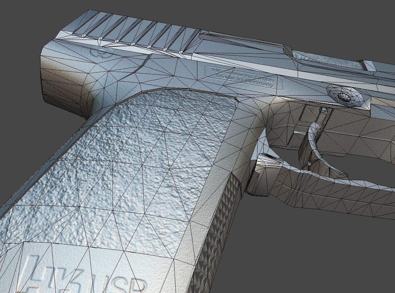 HK USP Match 9mmx19 Low-poly 3D model_50