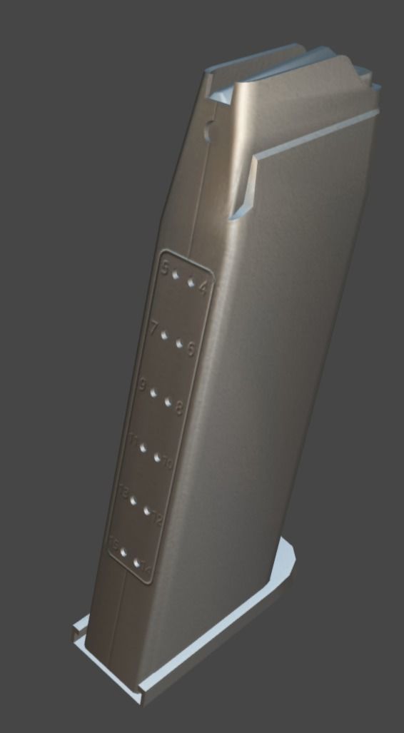 HK USP Match 9mmx19 Low-poly 3D model_36