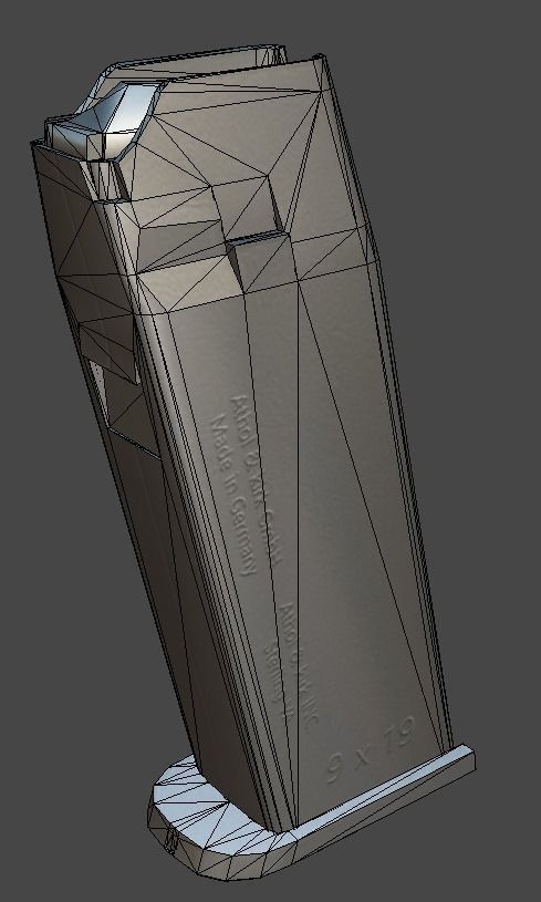 HK USP Match 9mmx19 Low-poly 3D model_45