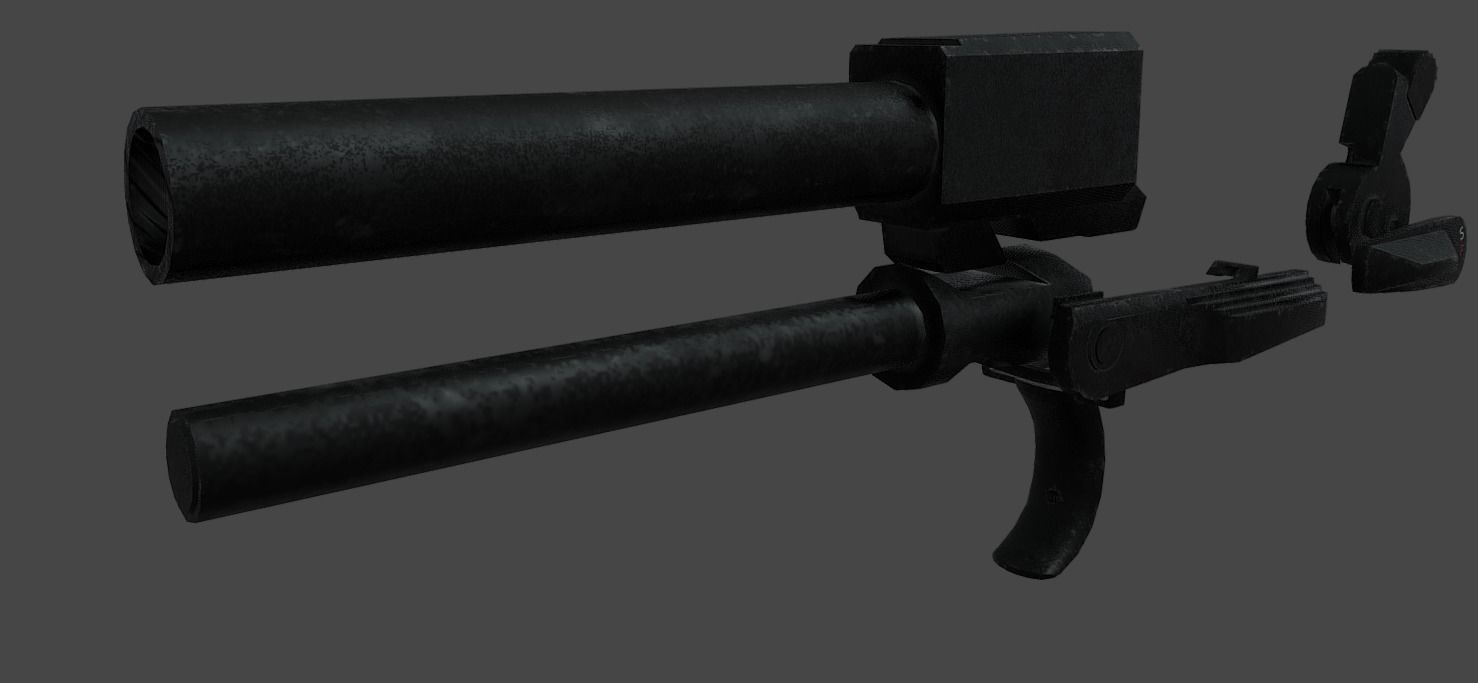 HK USP Match 9mmx19 Low-poly 3D model_17