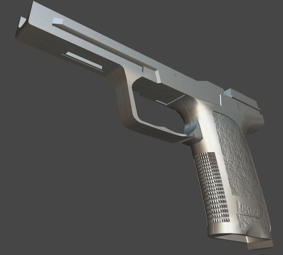 HK USP Match 9mmx19 Low-poly 3D model_28