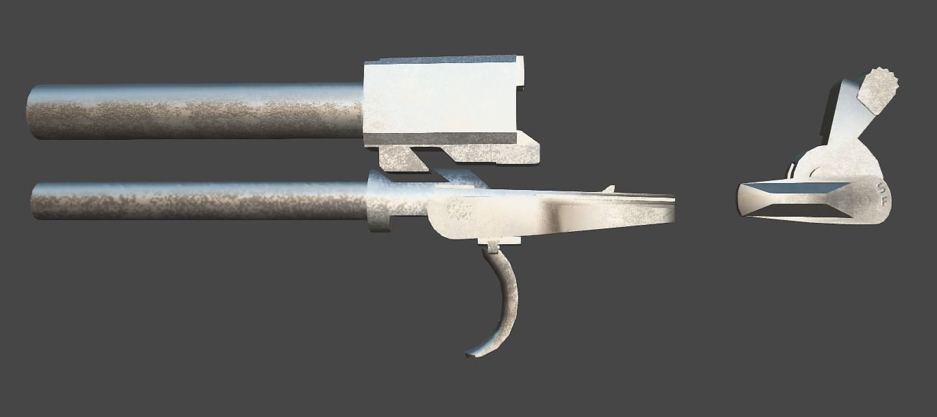 HK USP Match 9mmx19 Low-poly 3D model_34