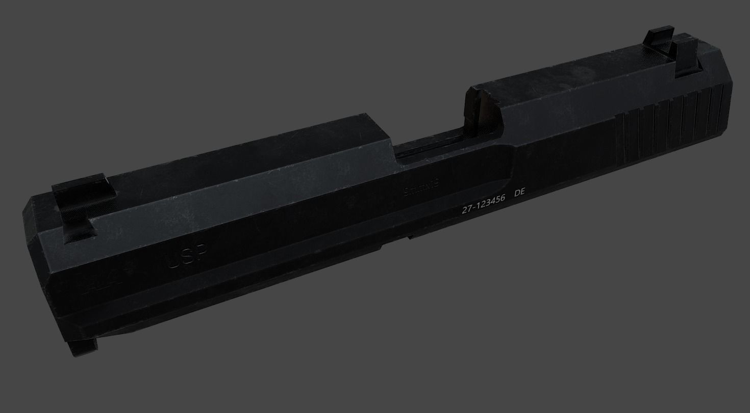 HK USP Match 9mmx19 Low-poly 3D model_13