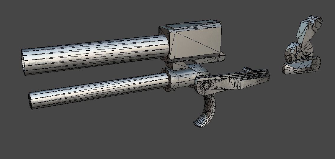 HK USP Match 9mmx19 Low-poly 3D model_43