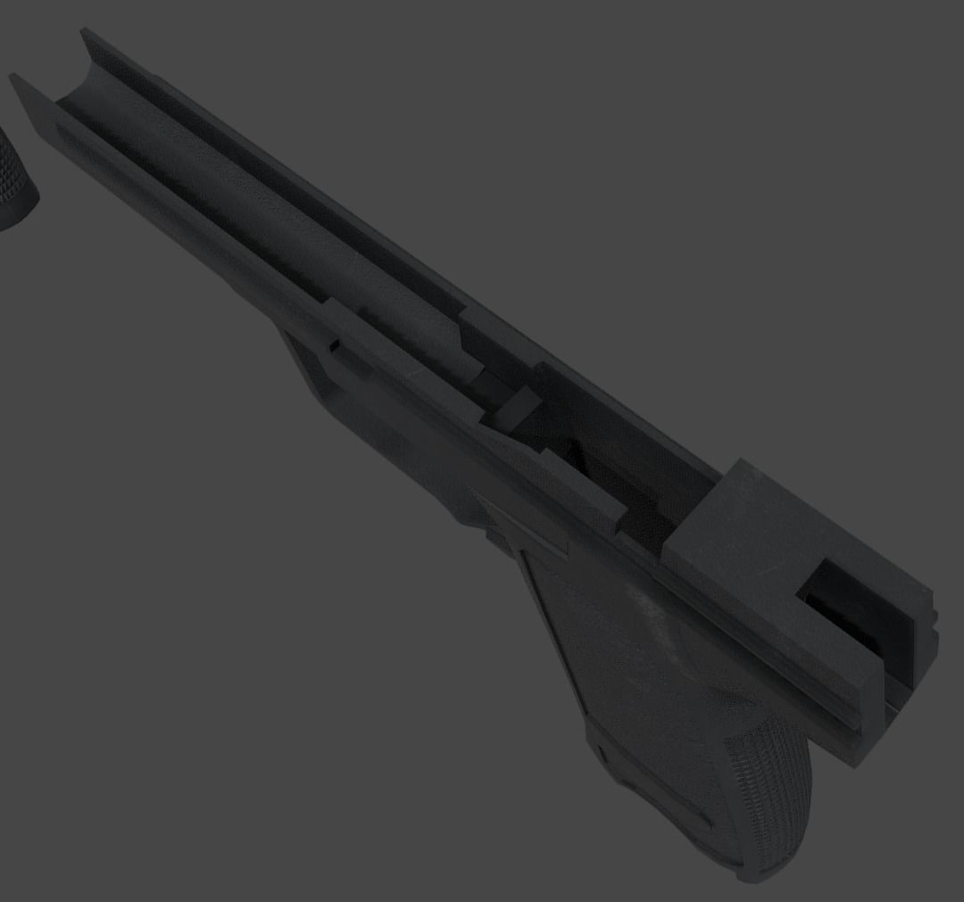 HK USP Match 9mmx19 Low-poly 3D model_10