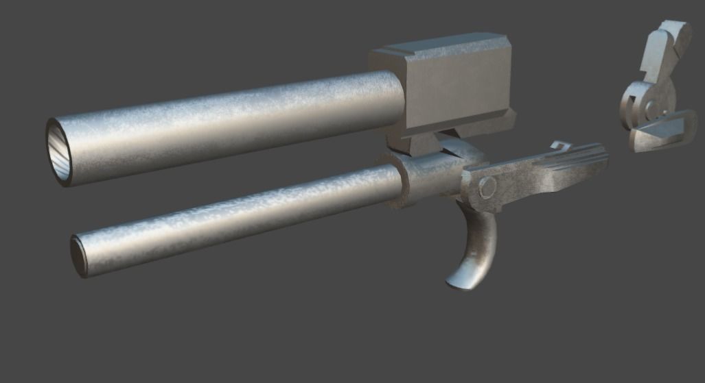 HK USP Match 9mmx19 Low-poly 3D model_33