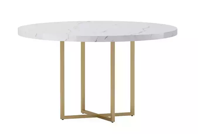 TORANO MARBLE ROUND DINING TABLE 3D model