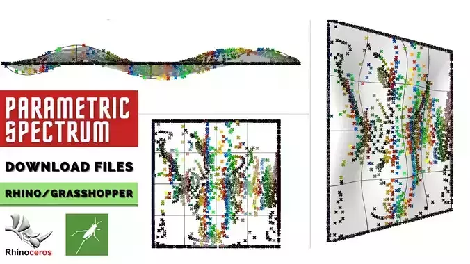 Parametric Spectrum Grasshopper script Rhino 3d model 3D model