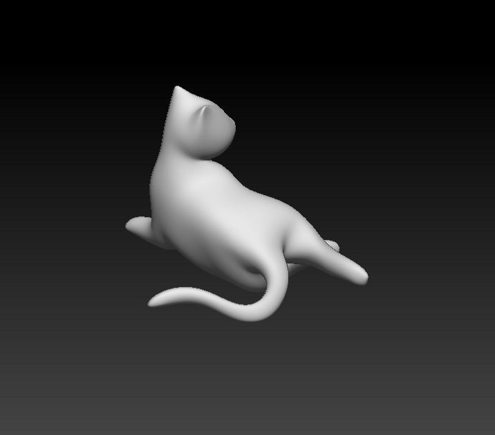 Stylized Cat - n1 3D model_3