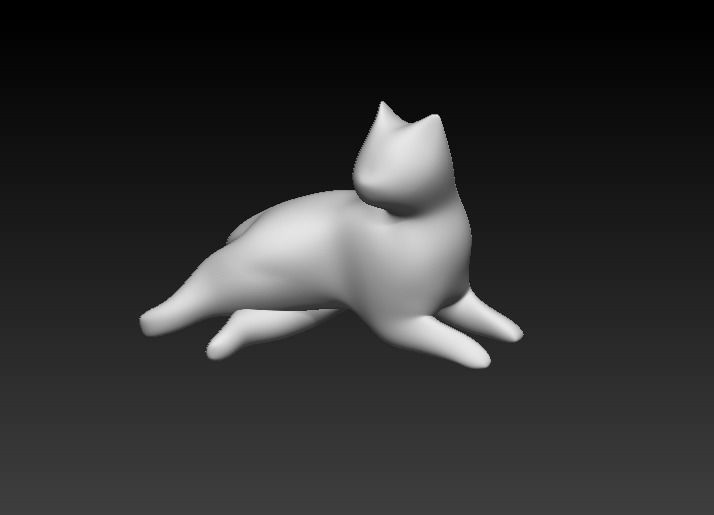 Stylized Cat - n1 3D model_1