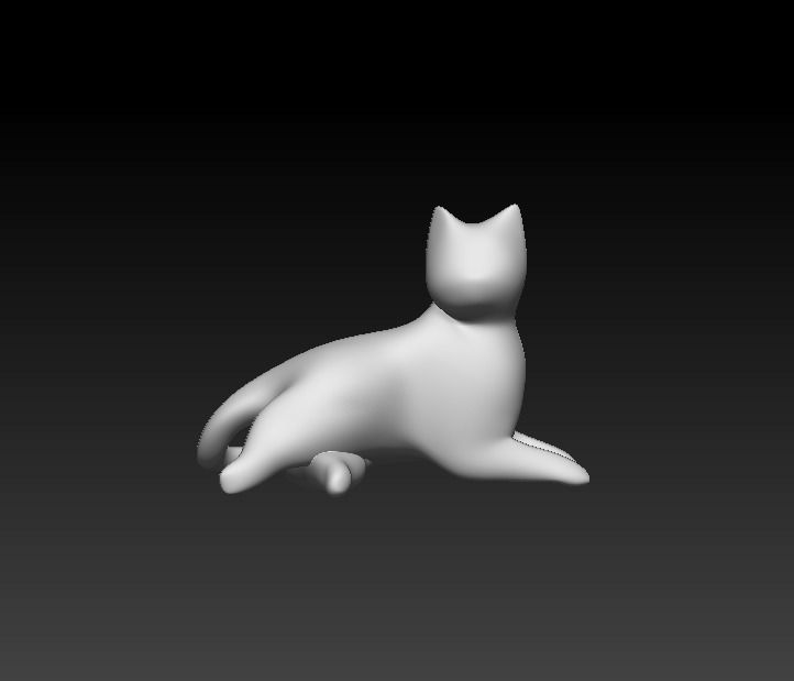 Stylized Cat - n1 3D model_2