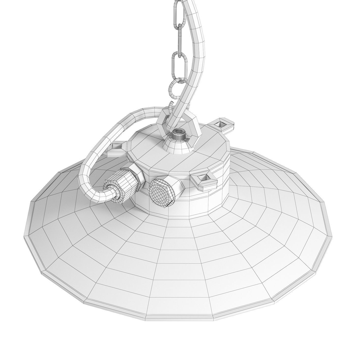 Pendant lamp Brass Explosion Proof 3D model_5
