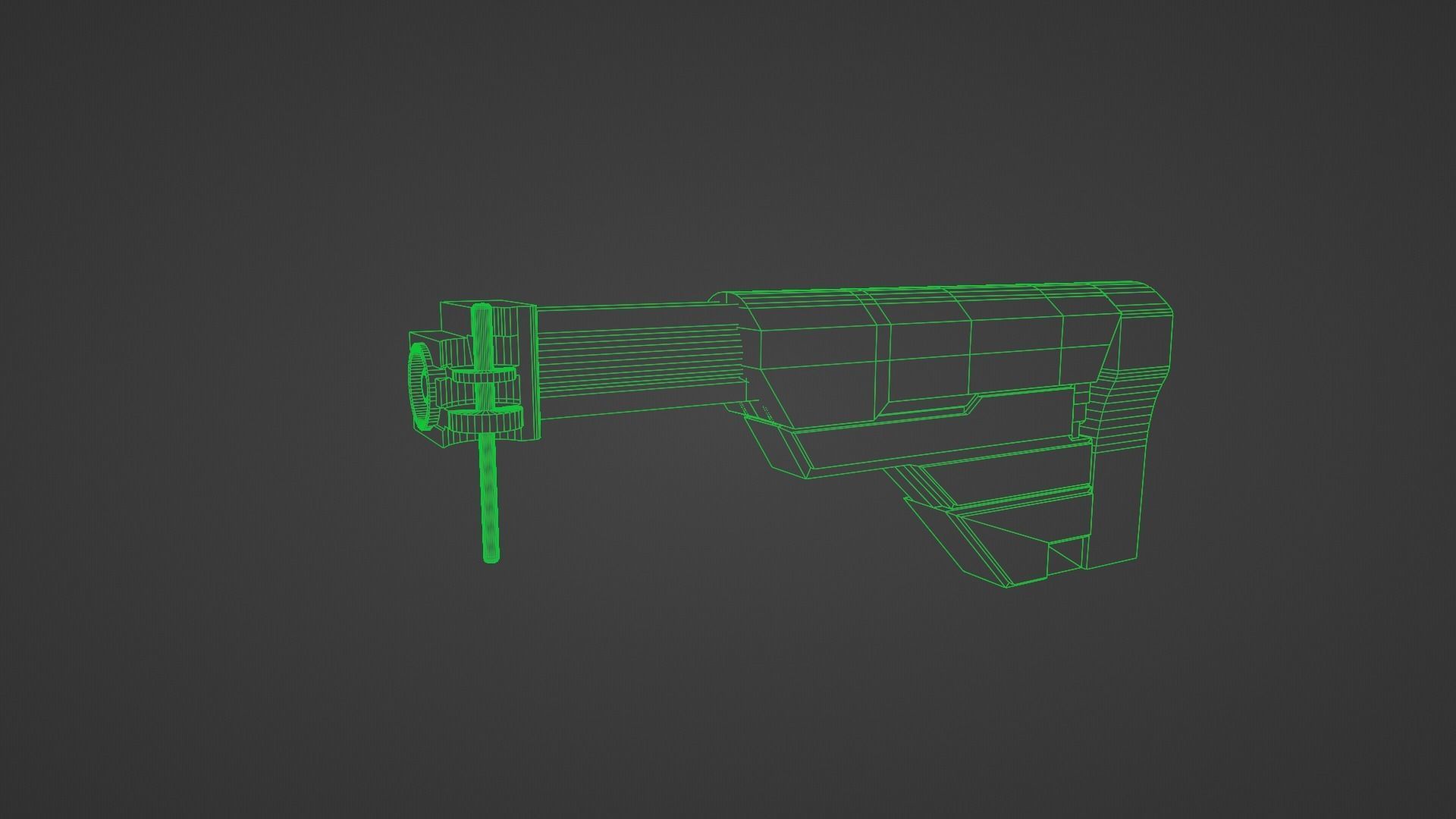 SP SABER SMG Low-poly 3D model_27