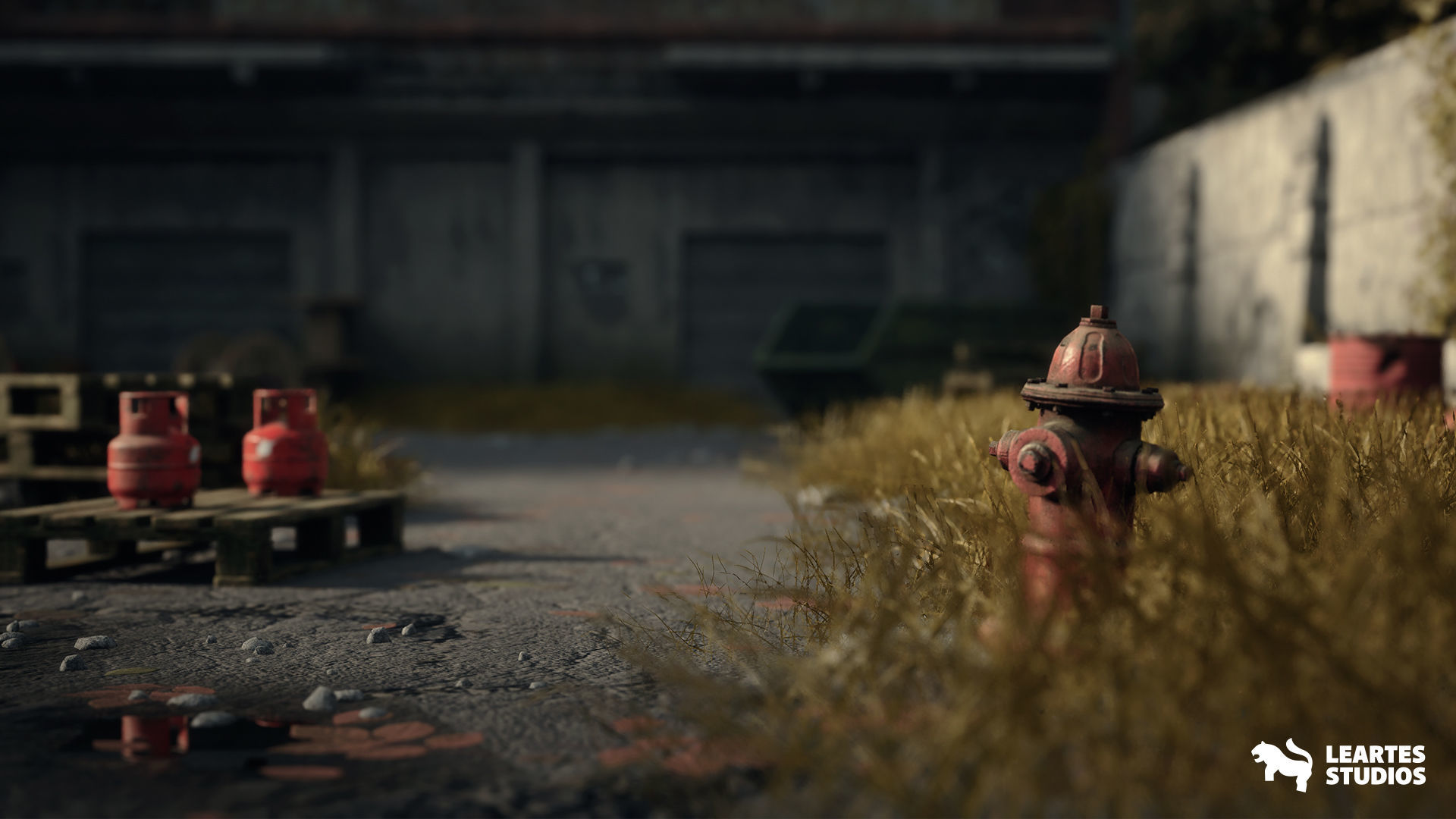 Abandoned Industrial Factory Environment Low-poly 3D model_15