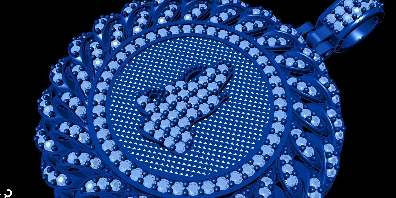 CUBAN Link PENDANT 3D print model_8