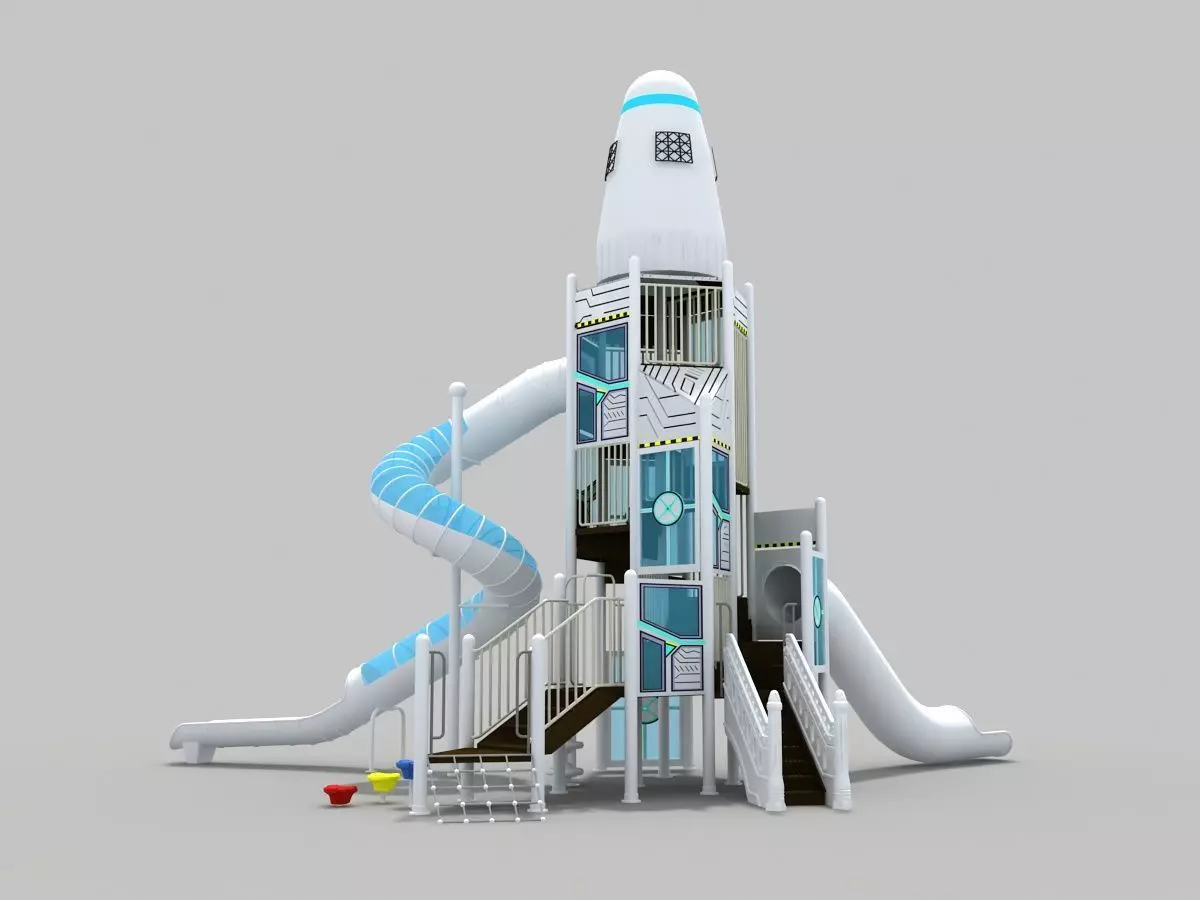 shuttle playground 3D model_0