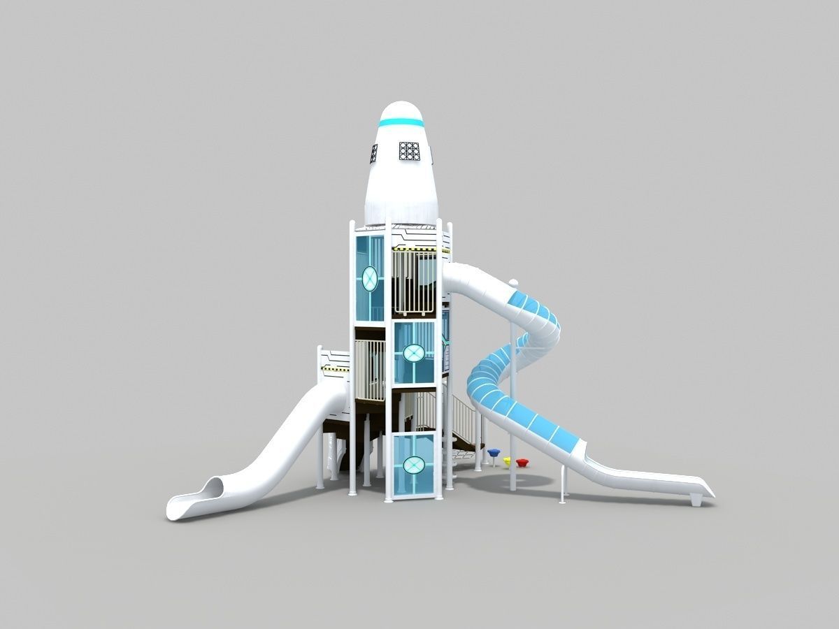 shuttle playground 3D model_8