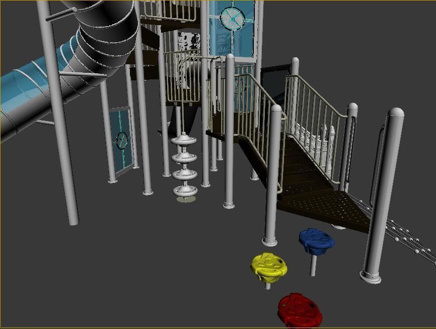 shuttle playground 3D model_4