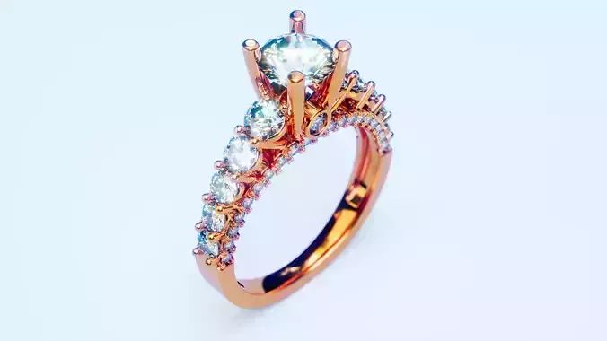 Engagement Ring 32 3D print model