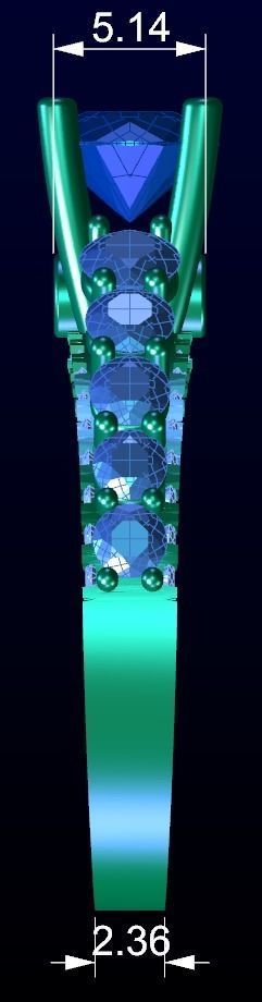 Engagement Ring 32 3D print model_5