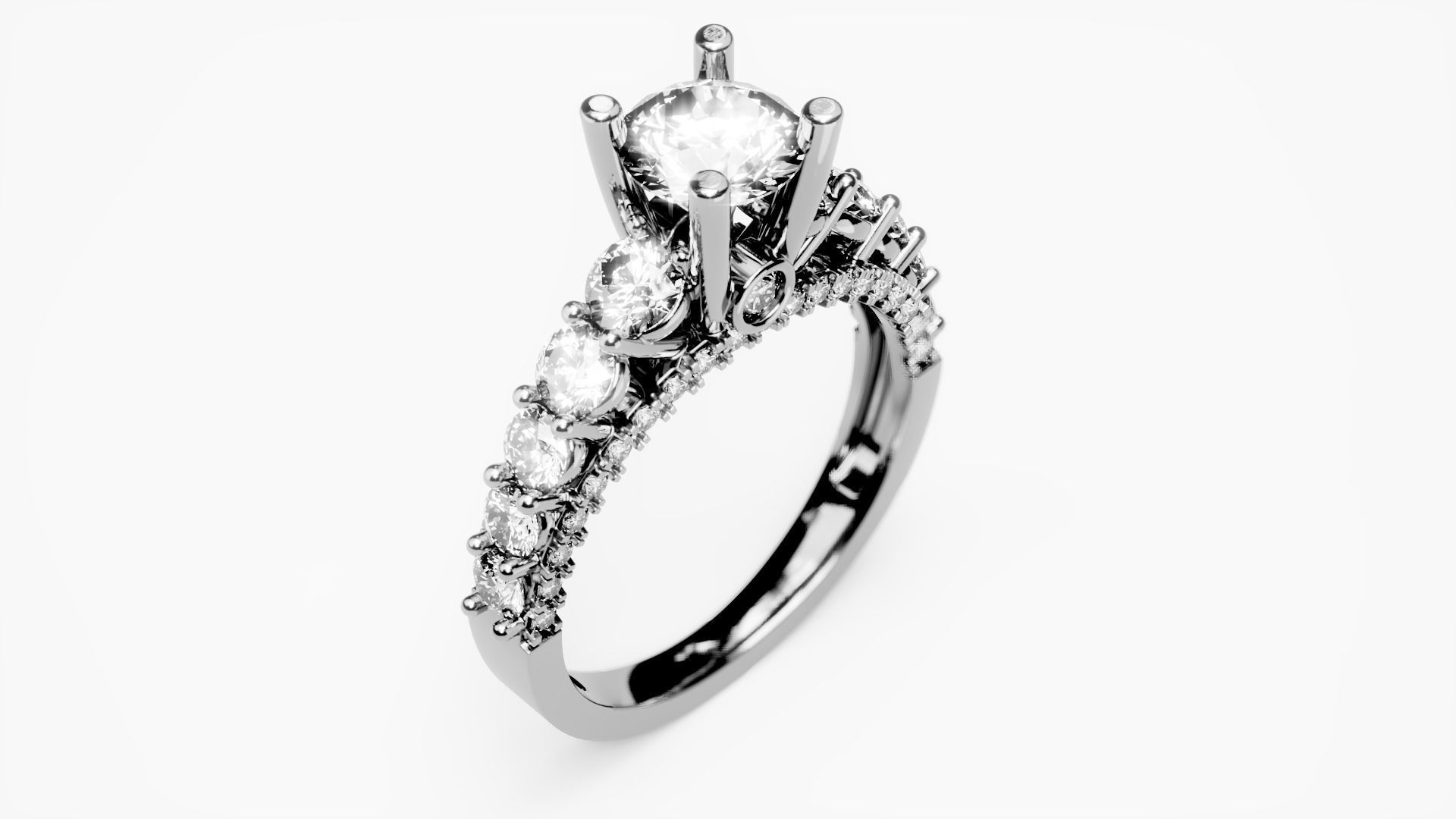 Engagement Ring 32 3D print model_1