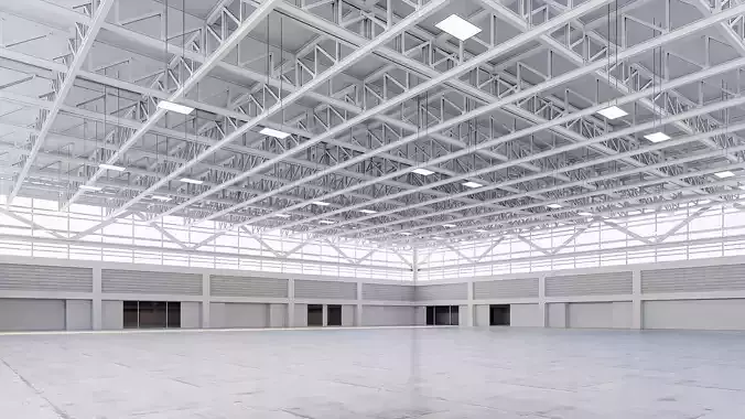 Lowpoly warehouse 11 Low-poly 3D model