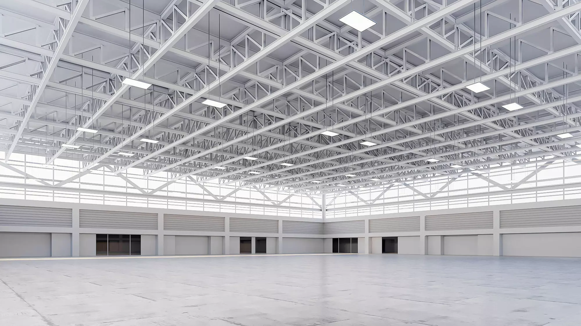 Lowpoly warehouse 11 Low-poly 3D model_0