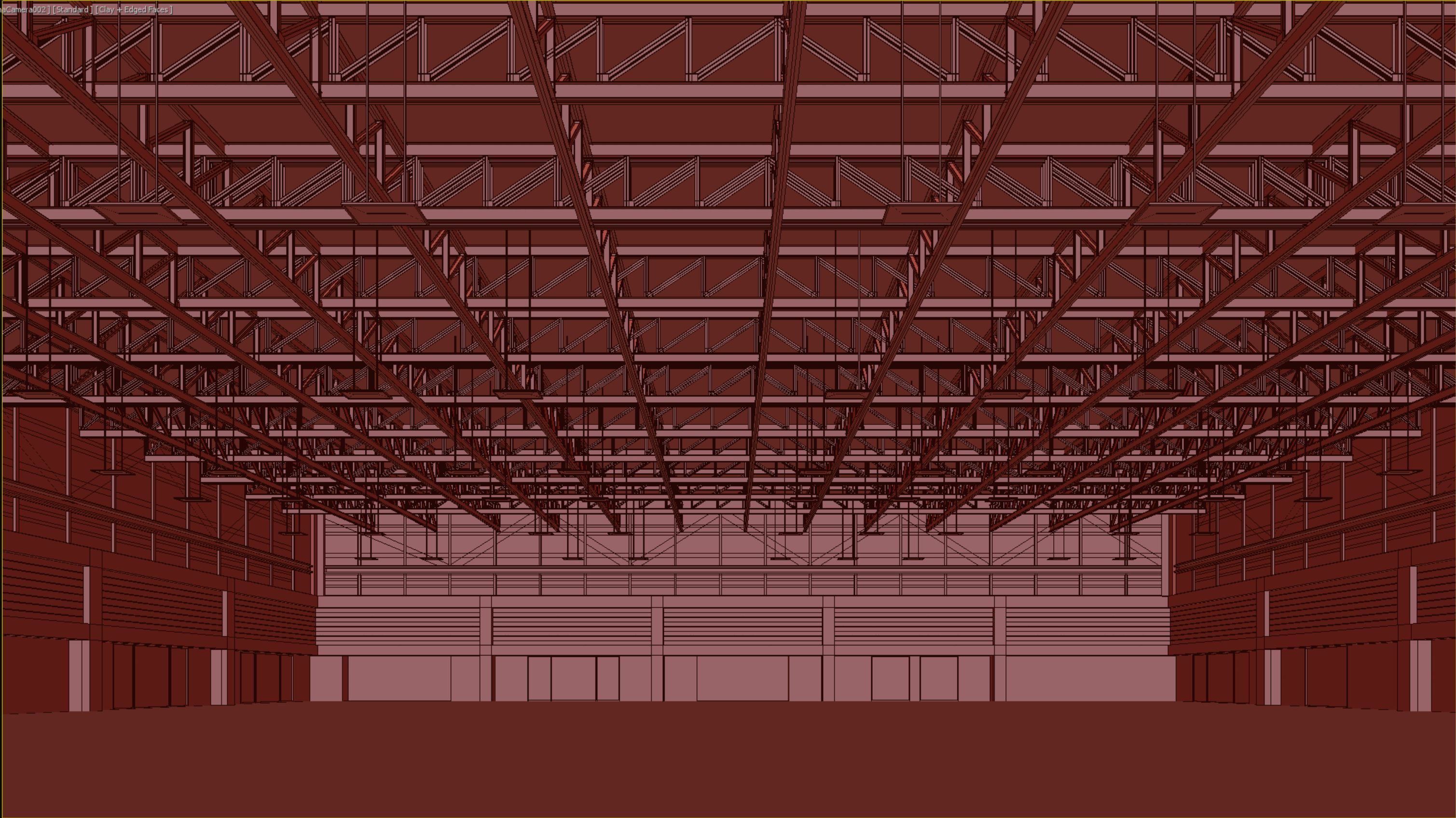Lowpoly warehouse 11 Low-poly 3D model_6