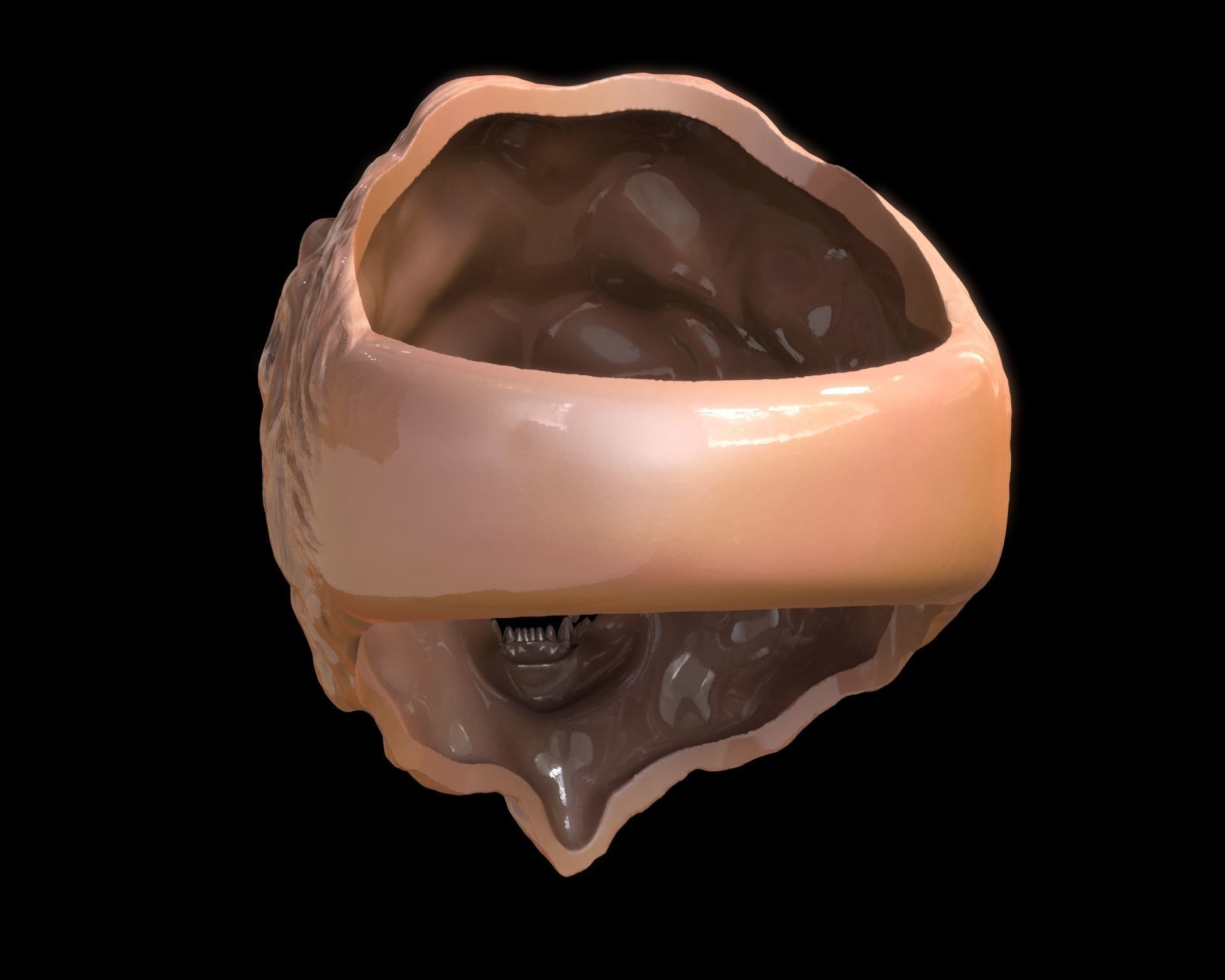 Lion Head Ring 3D print model_12