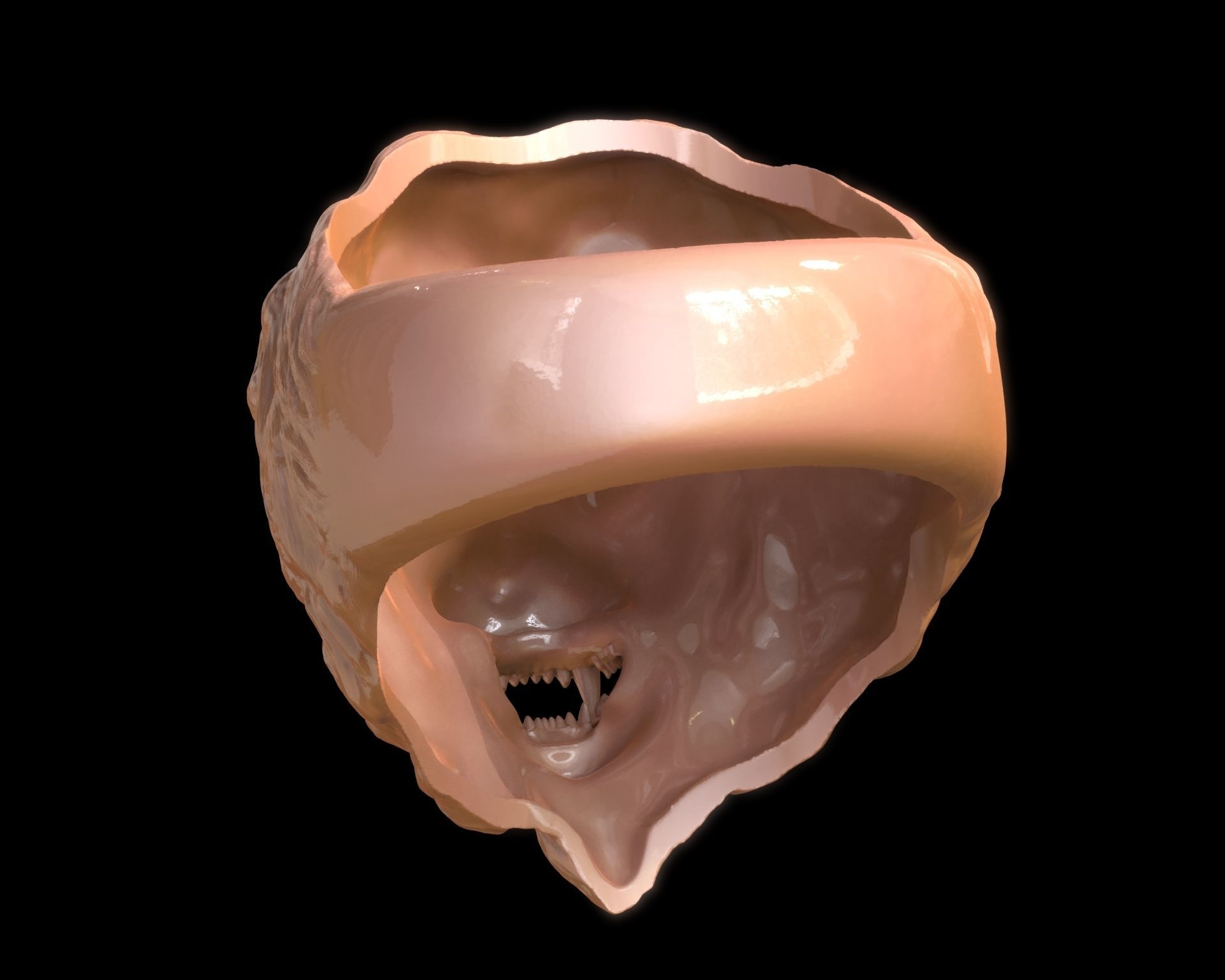 Lion Head Ring 3D print model_25