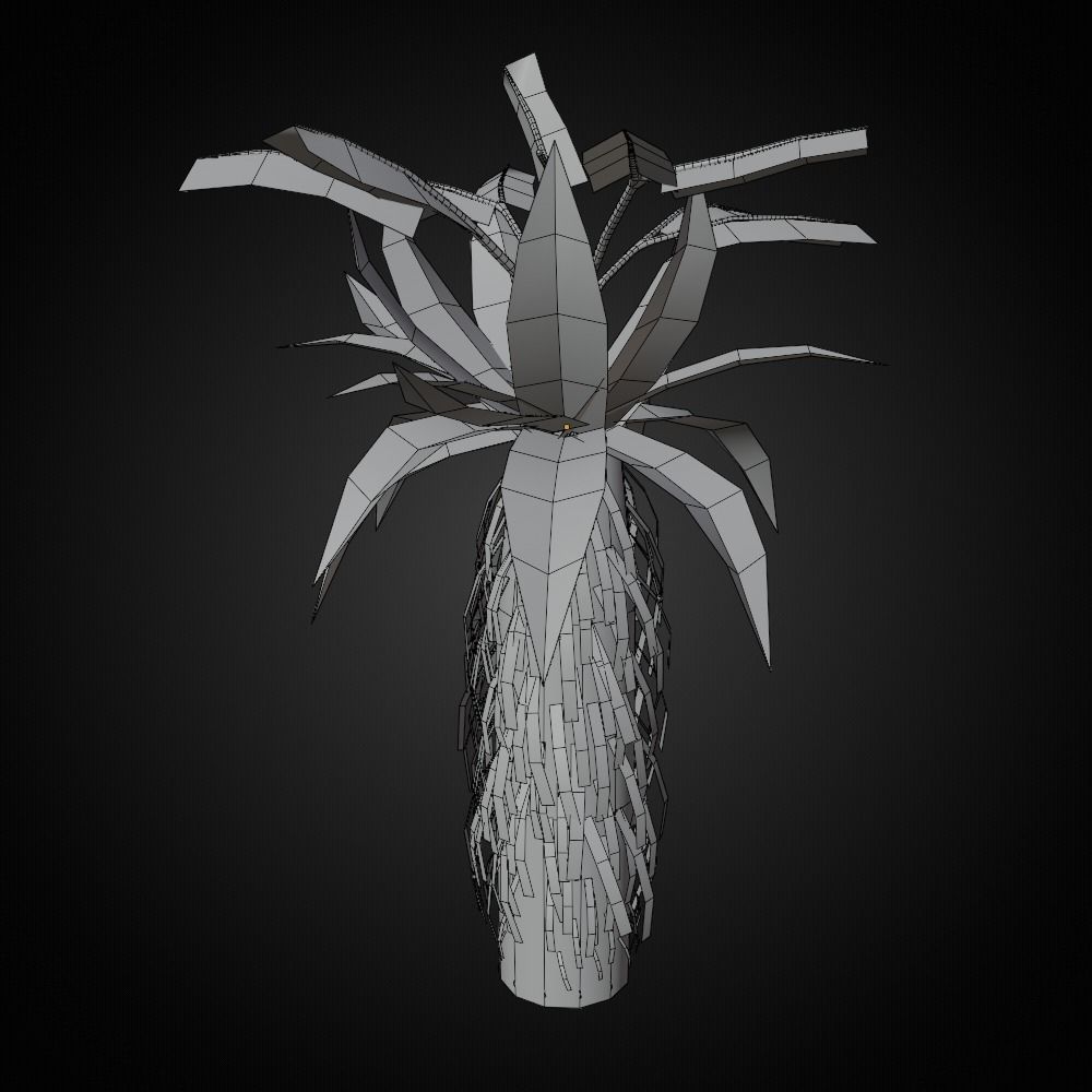 Tropical Plant 3D model_7