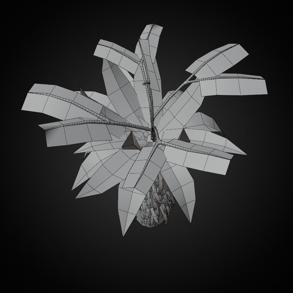 Tropical Plant 3D model_8