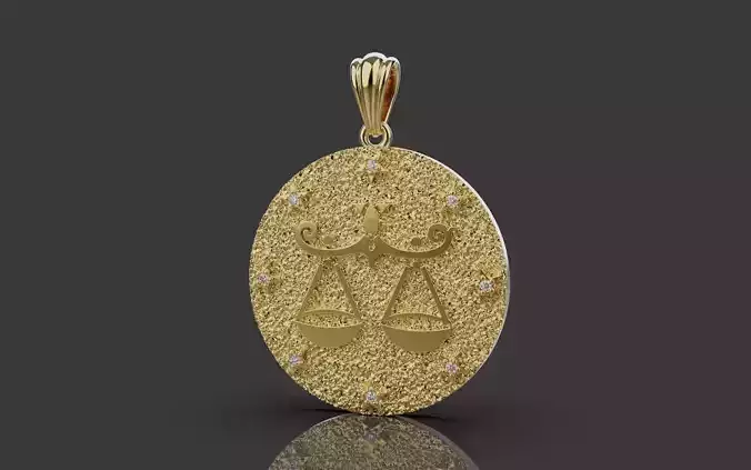 Libra Zodiac  Necklace 0080