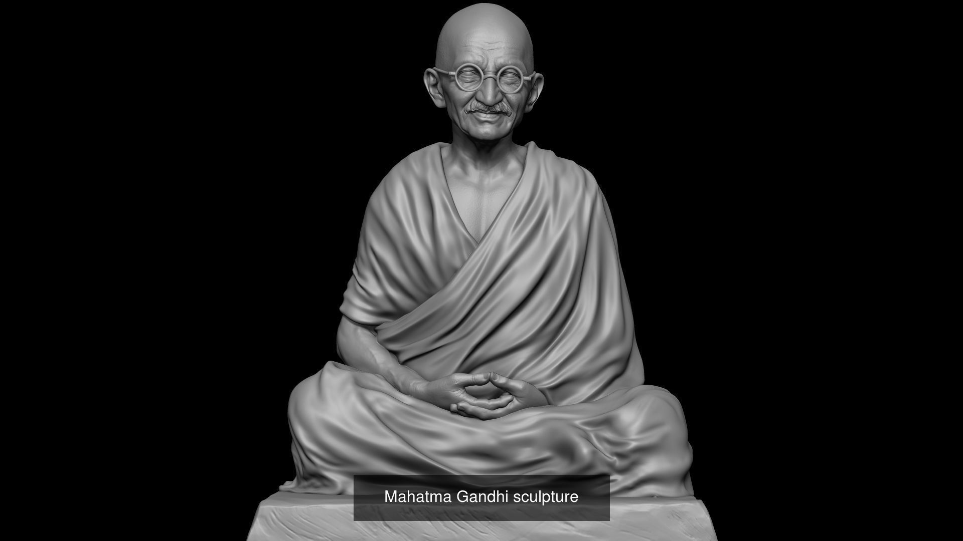 Mahatma Gandhi Pack 3D Model Collection_4