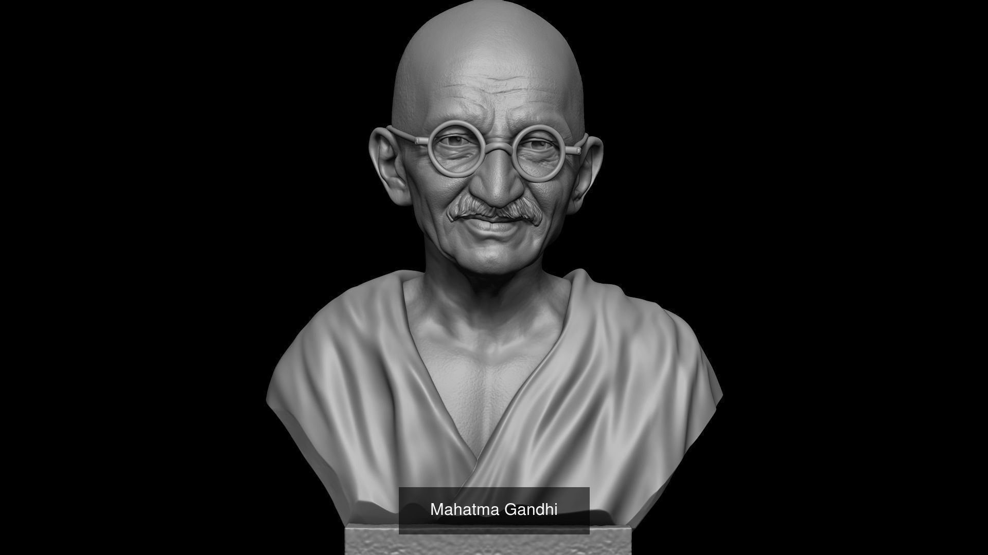 Mahatma Gandhi Pack 3D Model Collection_3