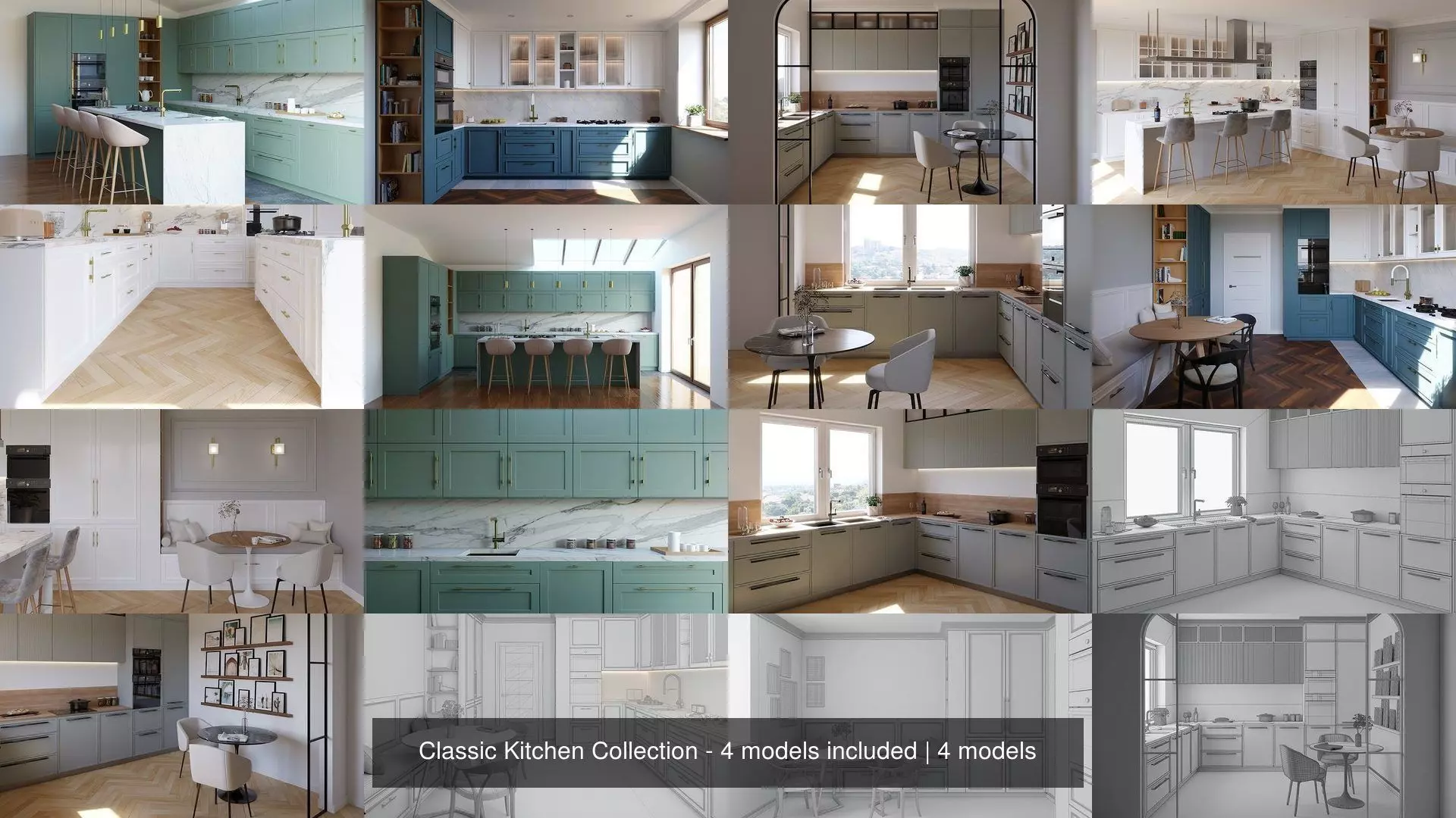 Classic Kitchen Collection - 4 models included _0