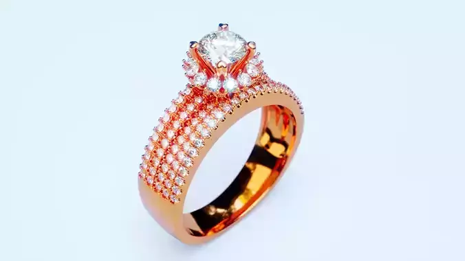 Engagement Ring 33 3D print model