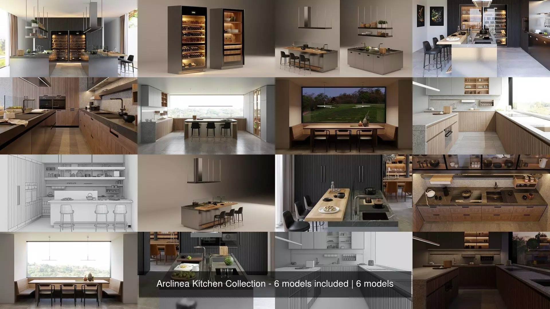 Arclinea Kitchen Collection - 6 models included _0