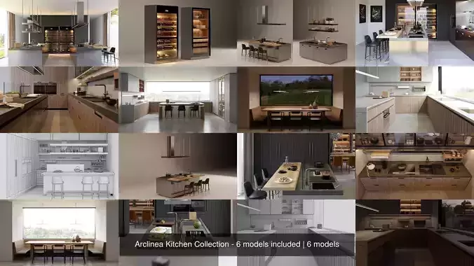 Arclinea Kitchen Collection - 6 models included 