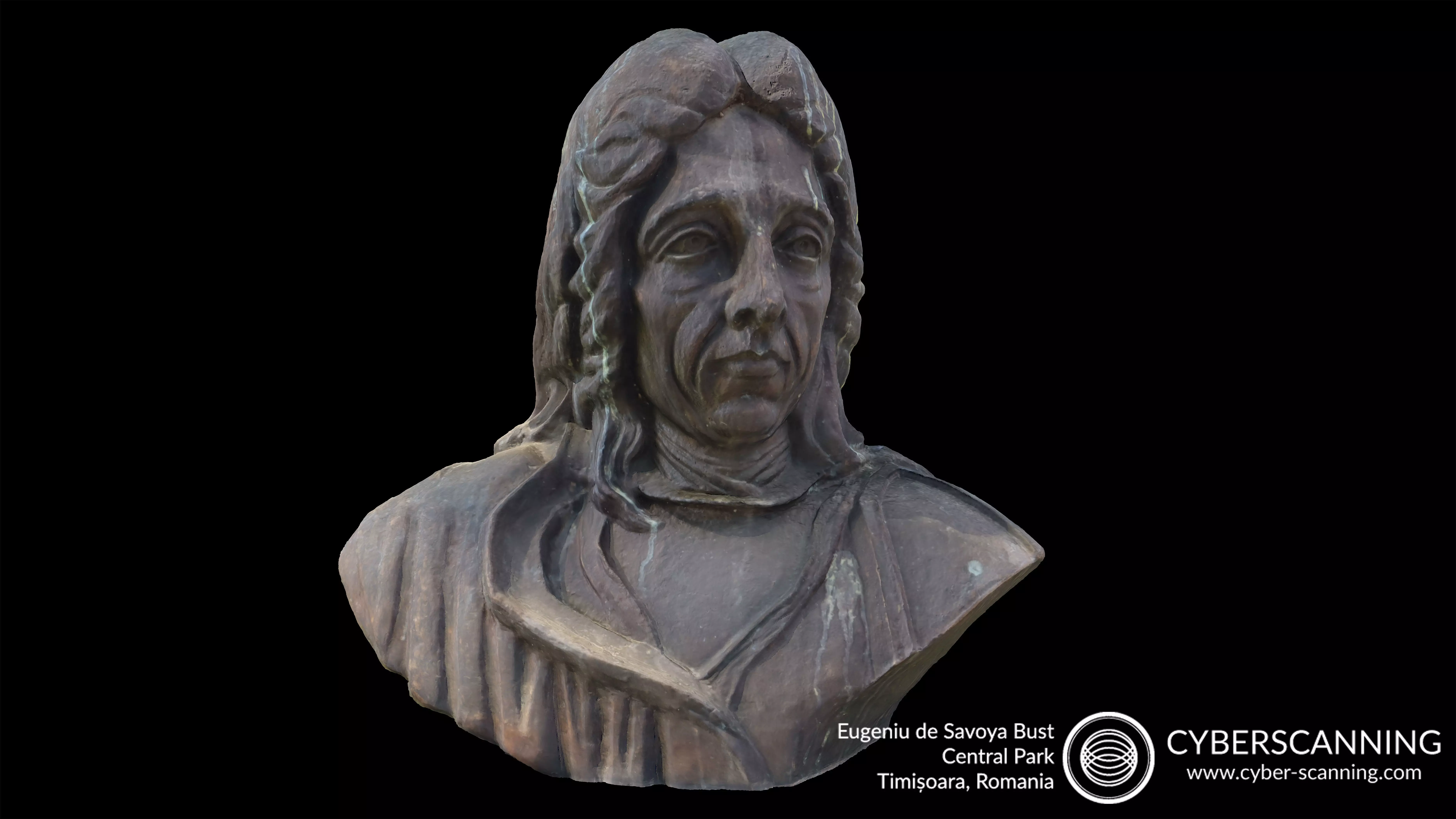 Eugeniu de Savoya bust 3D scan 3D model