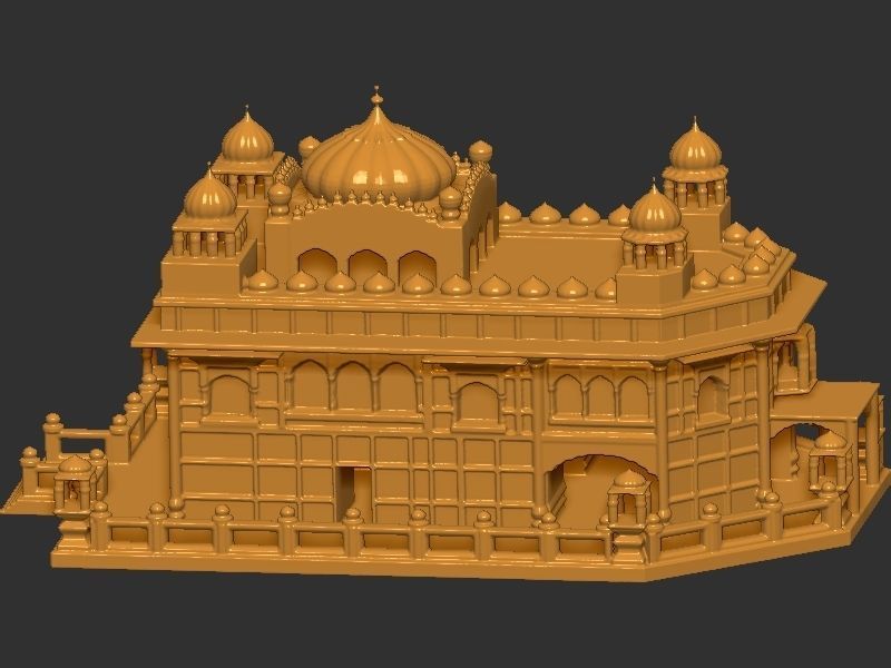 Golden Temple  3D print model_10